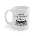Funny Burnout Mug Wishing I Was Refurbishing A Chateau Coffee Cup Sarcastic Office Gift Work Bestie Desk Decor Aesthetic Typography -